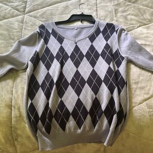 Argyle Amazon Sweater